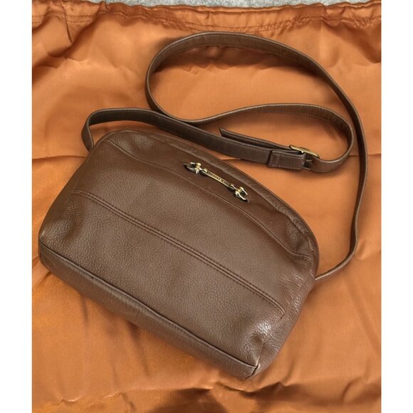 Vintage Leather Etienne Aigner Small Crossbody Purse Chocolate Brown - Picture 10 of 12